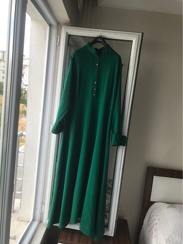Setre Yeşil astarlı setrems elbise