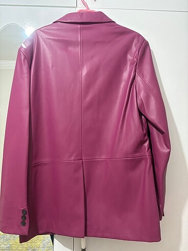 Bershka Bershka deri blazer ceket