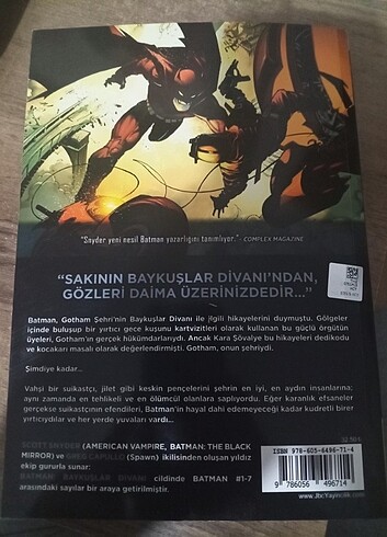  Beden Batman Yeni 52 Cilt 1 Baykuşlar Divanı 