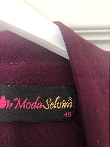 46 Beden bordo Renk Mürdüm rengi elbise