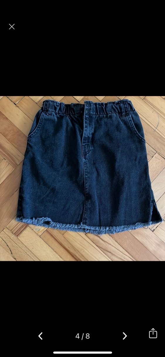 Siyah Kot Kemerli Mini Etek - Görsel 3