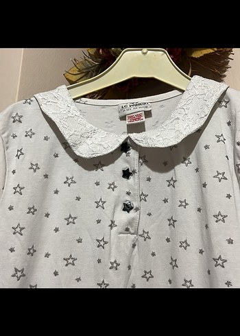 Düğmeli Yakalı Midi Elbise - Görsel 3