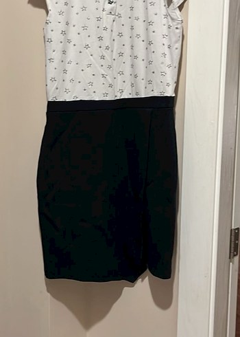 Düğmeli Yakalı Midi Elbise - Görsel 5