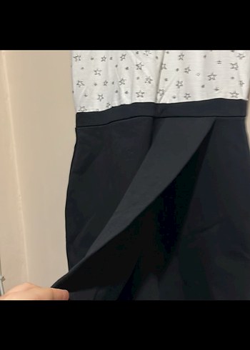 Düğmeli Yakalı Midi Elbise - Görsel 6