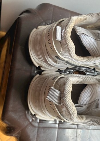 Beyaz Gri Bağcıklı kız çocukSpor Ayakkabı - Görsel 4