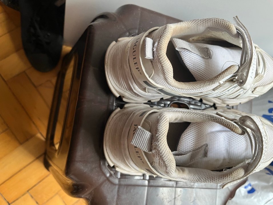 Beyaz Gri Bağcıklı kız çocukSpor Ayakkabı - Görsel 4