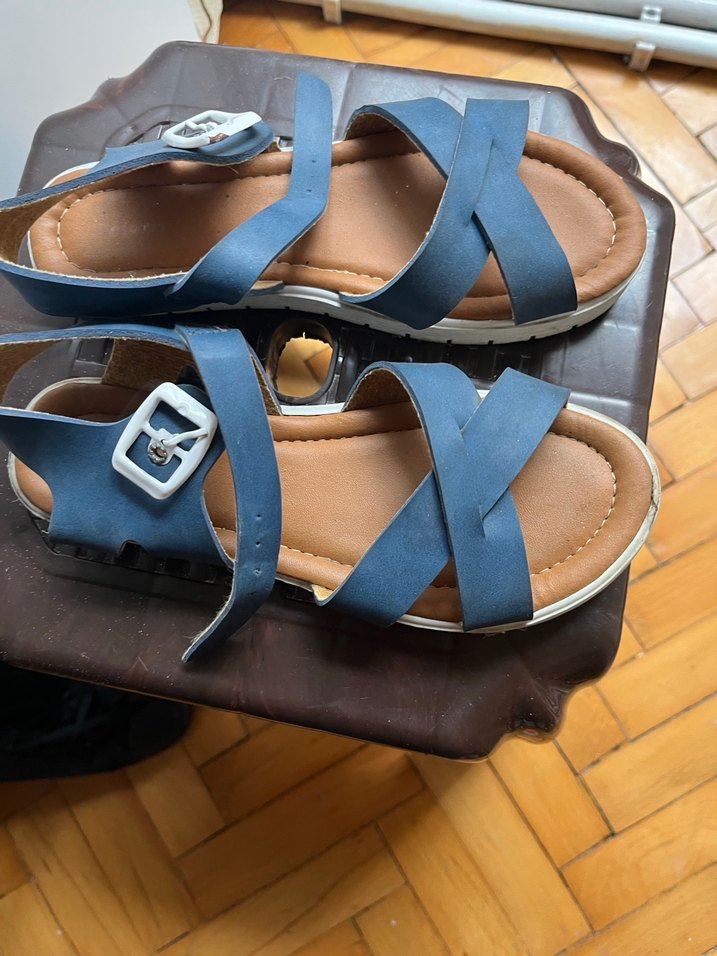 Tokalı Mavi   Sandalet - Görsel 2