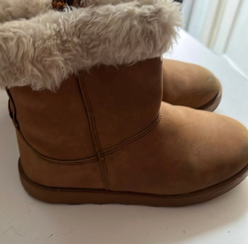 Kızlar için kahveSüet Kürklü Bot - Görsel 4