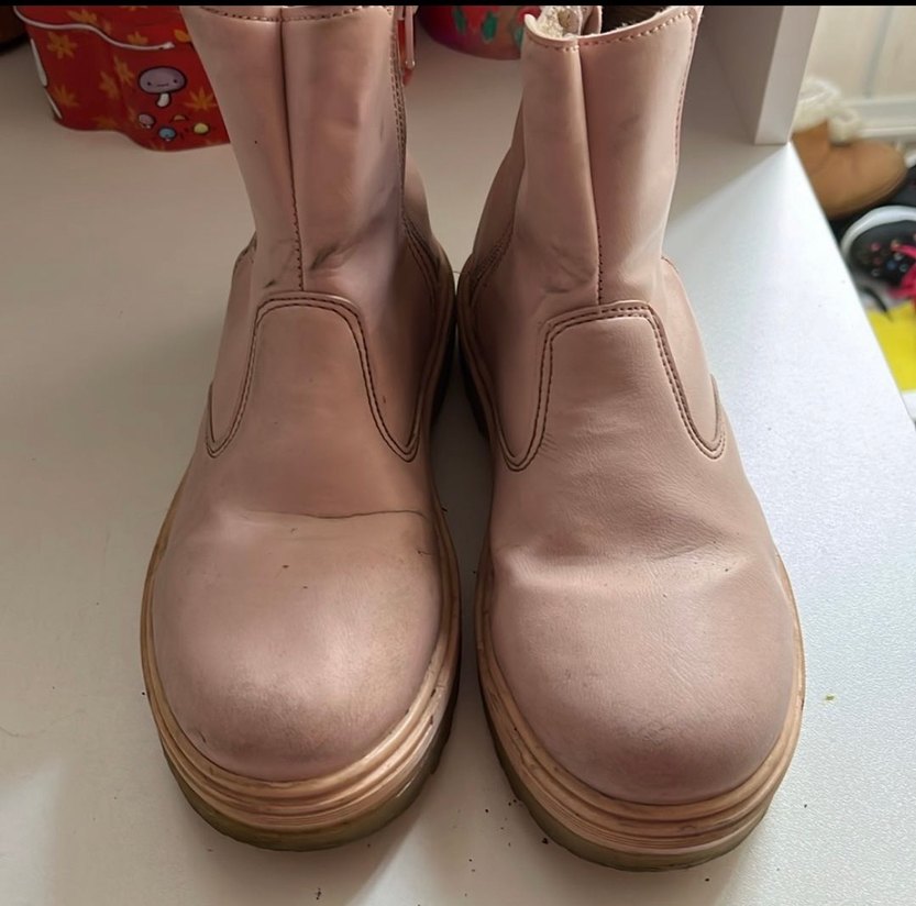 Bej Deri Kız Botu - Görsel 4