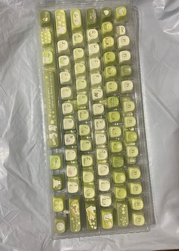  Beden Renk Spring Green Tree Leaves Temalı Keycaps