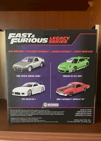 Fast & Furious Die-Cast Oyuncak Arabalar Seti