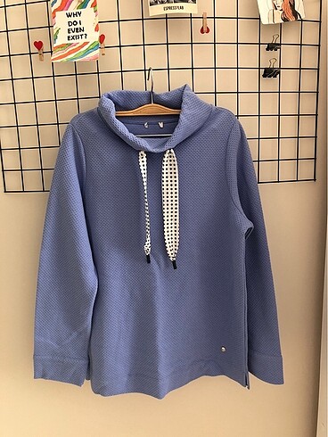 Uzun kollu lila sweat