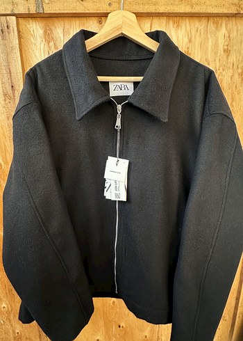 Zara Siyah Kaşe Ceket - Görsel 2