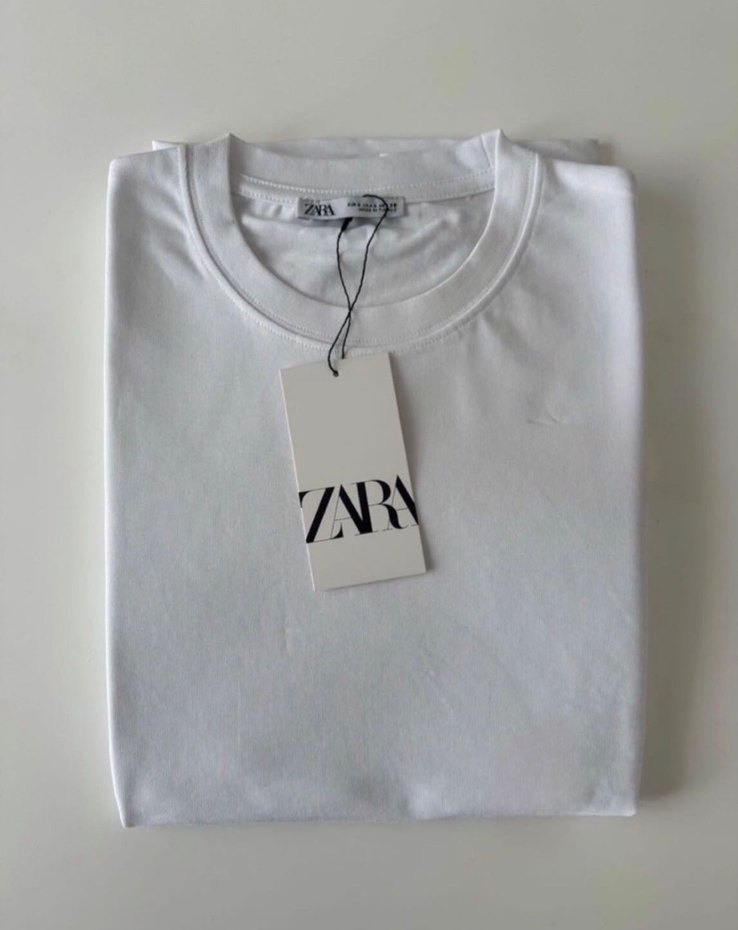 Zara HeavyWeight Beyaz Tshirt - Görsel 3
