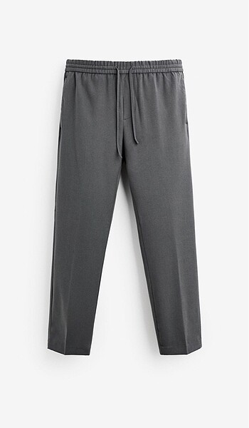 Zara Esnek Kumaş Jogger Bel Pantolon