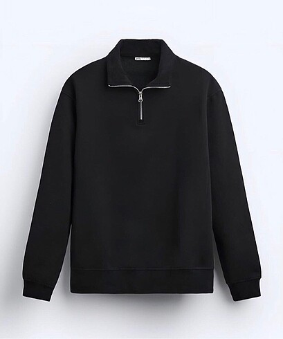 Zara Fermuarlı Yaka Sweatshirt