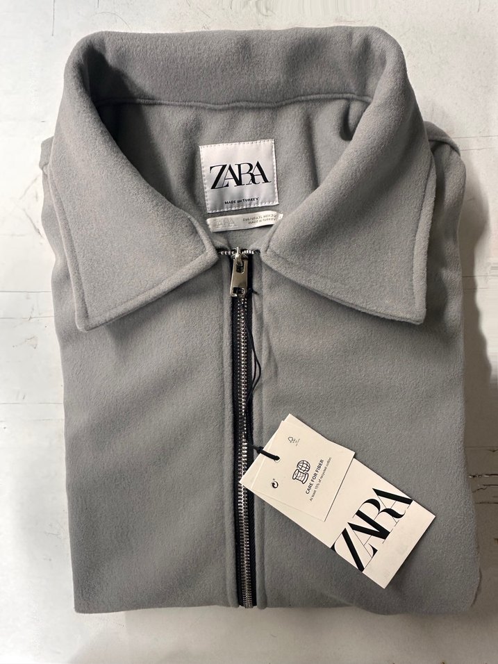 Zara Gri Kaşe Ceket - Görsel 2