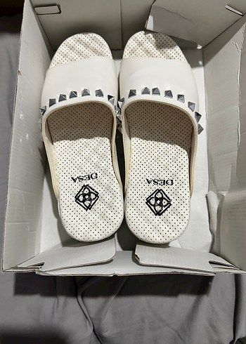 Kadın Beyaz Dolgu Topuklu Terlikler - Görsel 2