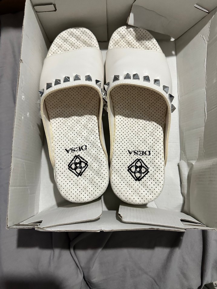 Kadın Beyaz Dolgu Topuklu Terlikler - Görsel 2