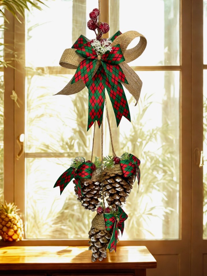 Renkli Kozalaklı Kapı Süsü - Görsel 2