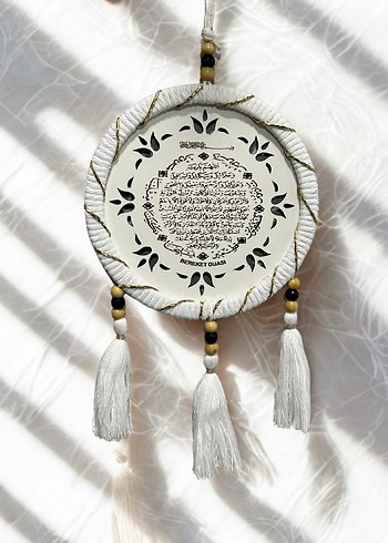 Ahşap Kasnak Nazar ve Bereket Duası 2'li Set - Görsel 6