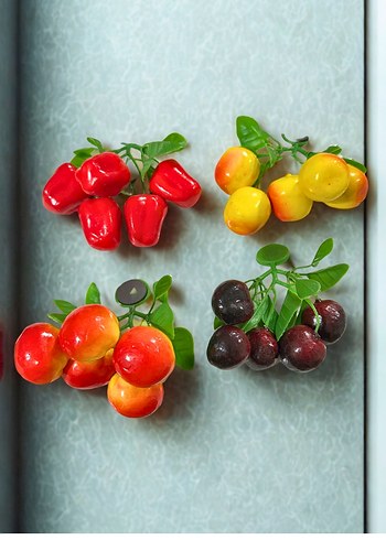 Yapay sebze meyve magnet 4 lü set - Görsel 2