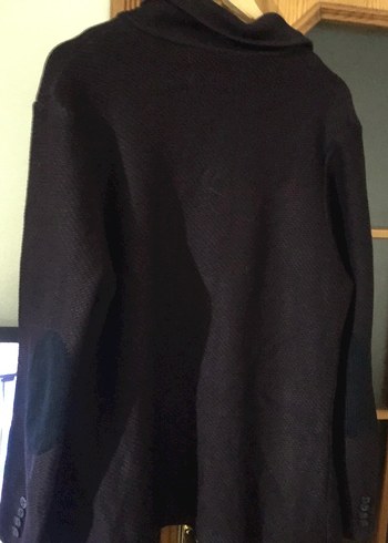 Erkek Siyah Midi Boy Düğmeli Ceket - Görsel 2