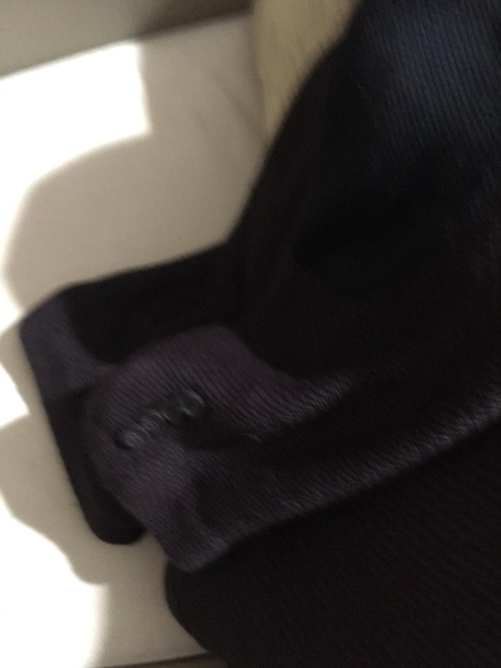 Erkek Siyah Midi Boy Düğmeli Ceket - Görsel 4