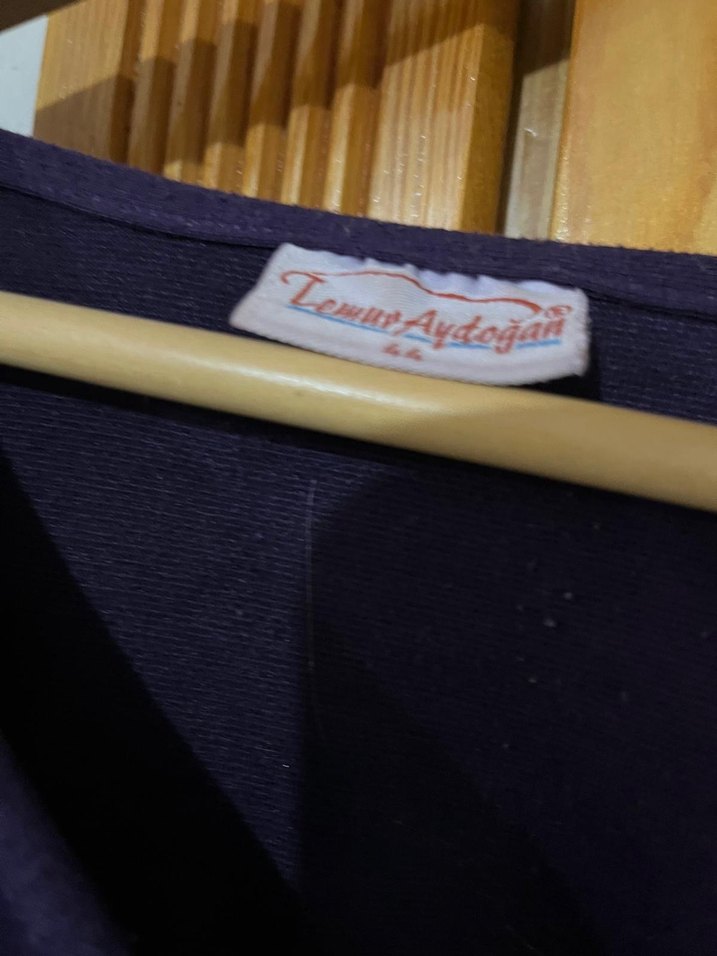 Düğmeli Siyah Uzun Kollu Kadın Elbise - Görsel 4