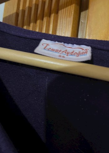 Kadın Mor Uzun Kollu Salaş elbise - Görsel 3