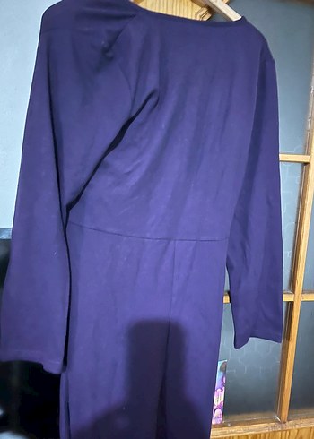 Kadın Mor Uzun Kollu Salaş elbise - Görsel 5