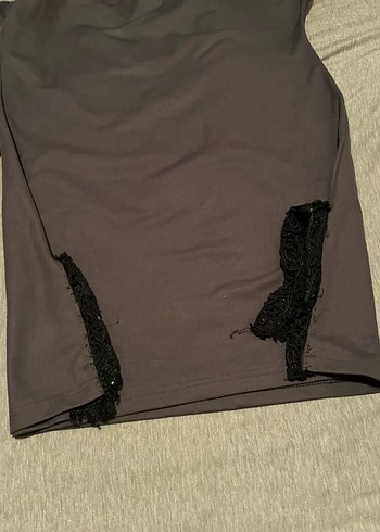 Gri Uzun Kollu Salaş Tunik - Görsel 2