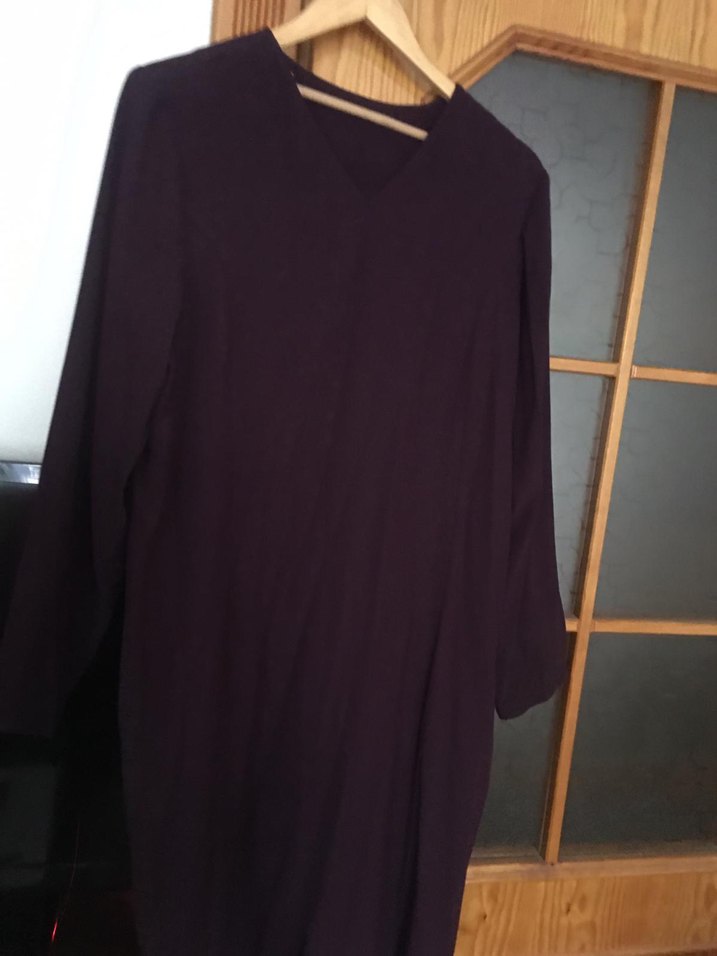 Uzun Mor Kadın elbise - Görsel 2