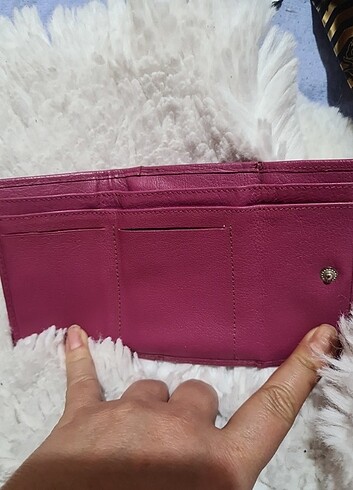 Roberto Cavalli Hakiki deri pembe kadin cuzdan