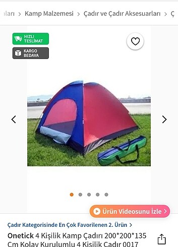  Beden Kamp çadırı 