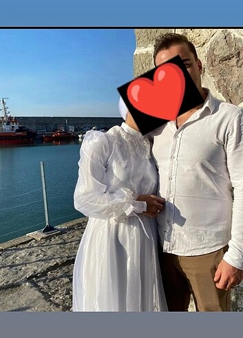 m Beden beyaz Renk Elbise