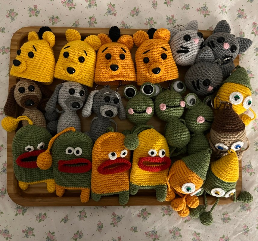 Köpek Amigurumi Anahtarlık - Görsel 5