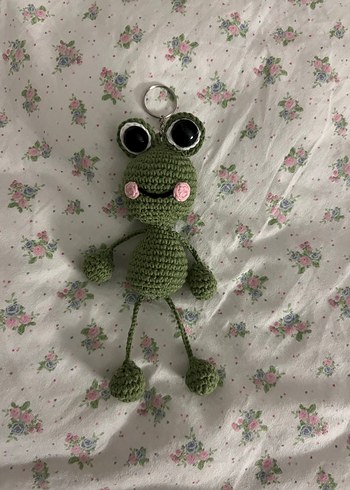 Kurbağa Amigurumi Anahtarlık - Görsel 3