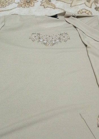 İnci İşlemeli Beyaz Uzun Kadın Hırka - Görsel 6