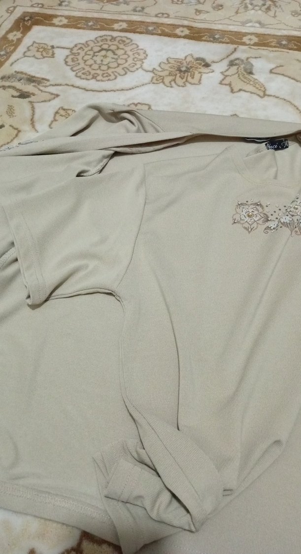 İnci İşlemeli Beyaz Uzun Kadın Hırka - Görsel 5