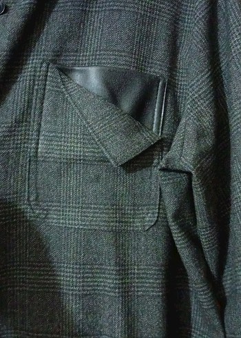 Gri Düğmeli Kadın kap gömlek - Görsel 2