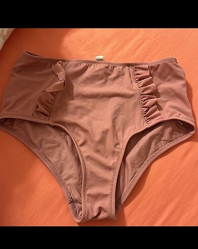 38 Beden Penti bikini yüksel bel pembe