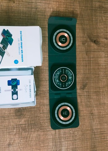 ıpone 3'ü Bir Arada Kablosuz Şarj Aleti Siyah - Görsel 6