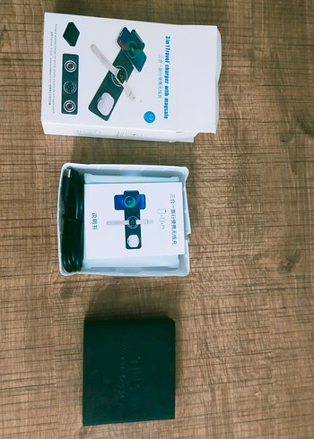 ıpone 3'ü Bir Arada Kablosuz Şarj Aleti Siyah - Görsel 5