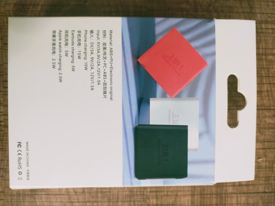 ıpone 3'ü Bir Arada Kablosuz Şarj Aleti Siyah - Görsel 3