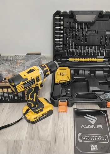 Kablosuz şarzlı vidalama Matkap 12 V - Görsel 9