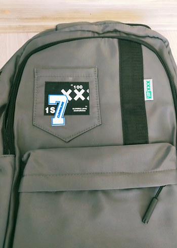 Gri Baskılı Sokak Stili Kadın Sırt Çantası - Görsel 2