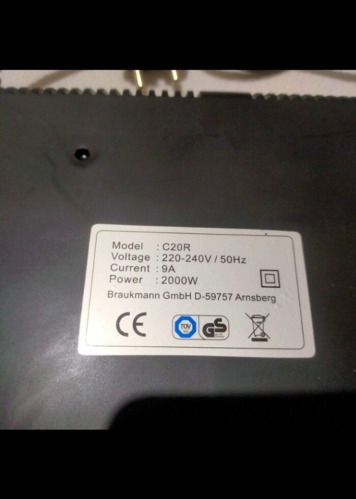 İndıksyonlu Ocak.2000W germay alman - Görsel 4