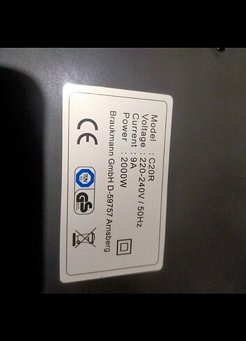 İndıksyonlu Ocak 2000W germay alman - Görsel 7