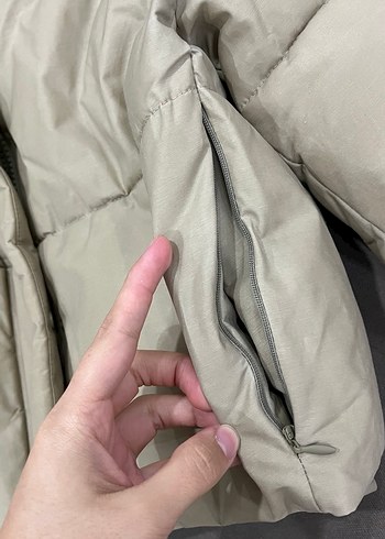 s Beden camel Renk Zara şişme mont